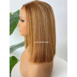 Honey Blonde Highlight X Hd Wig D Dome Cap Fitted Glueless Pre Cut Lace