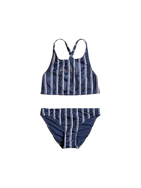 ROXY Mädchen Bikini Just Good Vibes blau