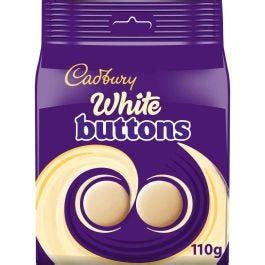 Cadbury Giant White Buttons Bag 110g Box Of 10 Cadbury Gifts