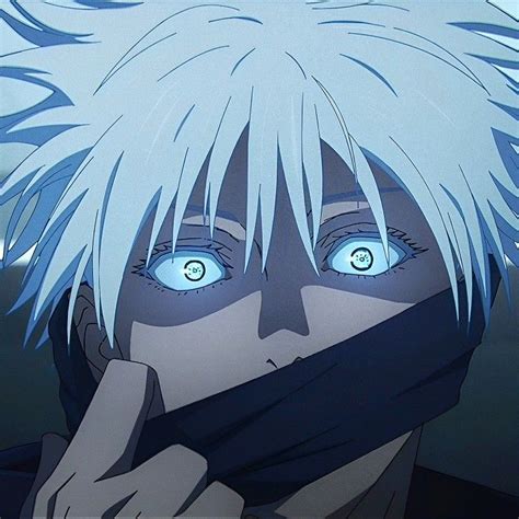 Anime Character with White Hair and Blue Eyes | Gojo anime pictures