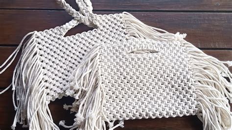 Cartera Flecos Macramé Muy Fácil Para Principiantes Solo con