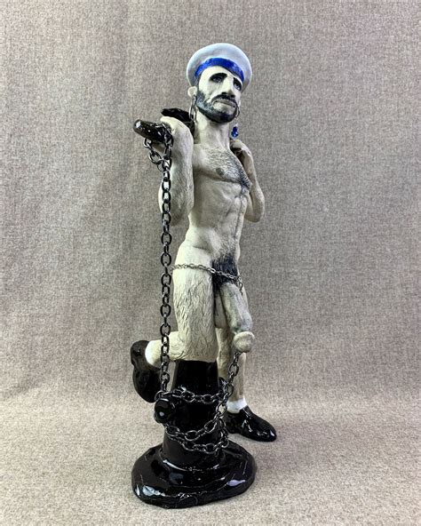 Gay Male Art Male Sculpture Male Figurine Man Body Statue Queer Art Lgbtq Etsy