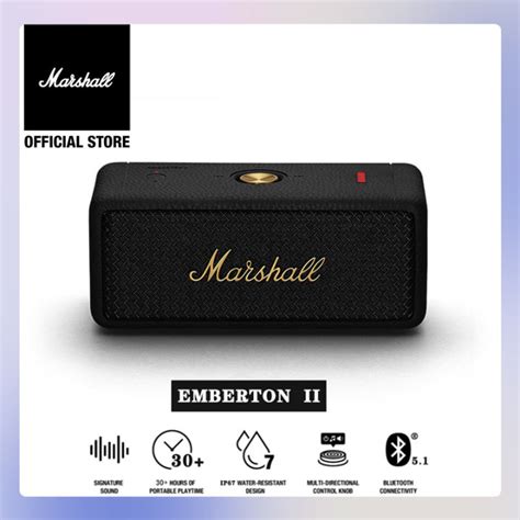 Marshall Emberton Emberton II 2 Portable Wireless Bluetooth Speaker