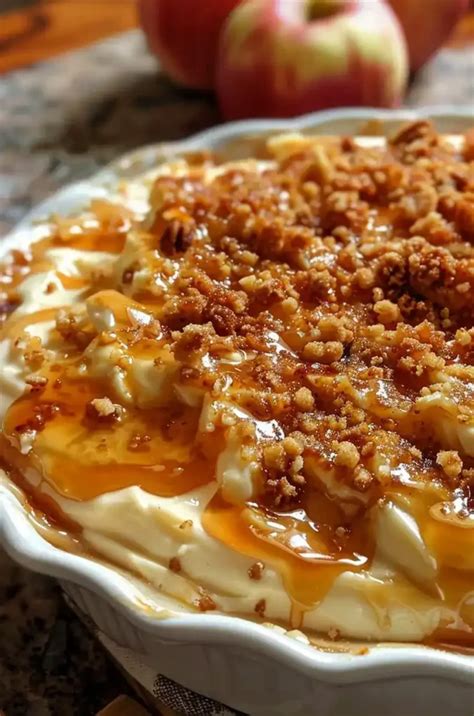 Irresistible Caramel Apple Cheesecake Dip