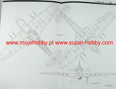 Scale Plans - Hawker Hurricane Mk II, IV And Sea Hurricane MMP Books -SC27