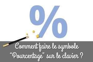 Écrire le symbole pourcentage sur clavier