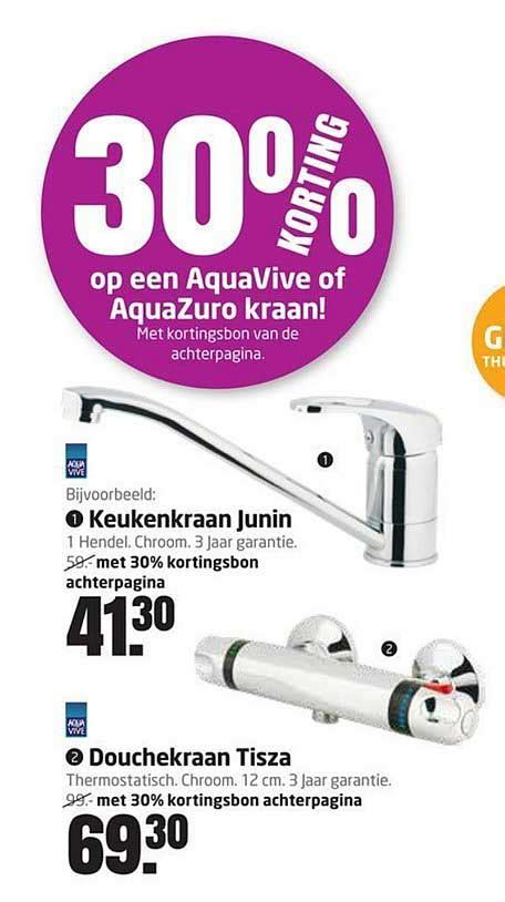 Korting Op Een Aquavive Of Aquazuro Kraan Aanbieding Bij Formido