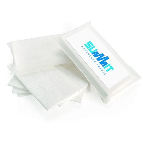 Promotional 5 White 3 Ply Tissues In A Biodegradable Pack From Fluid