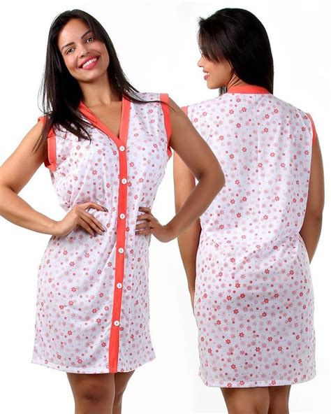 Kit 3 Camisola Amamentação Botão Aberta Pós Cirurgia Feminina Malha Isa Lingerie Camisola