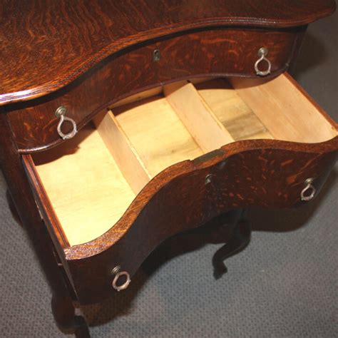 Bargain John S Antiques Antique Quarter Sawn Oak Lingerie Chest With Beveled Mirror Bargain