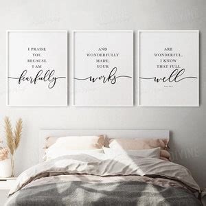 Psalm 139 NIV Bible Verse Wall Art Scripture Print Christian Etsy