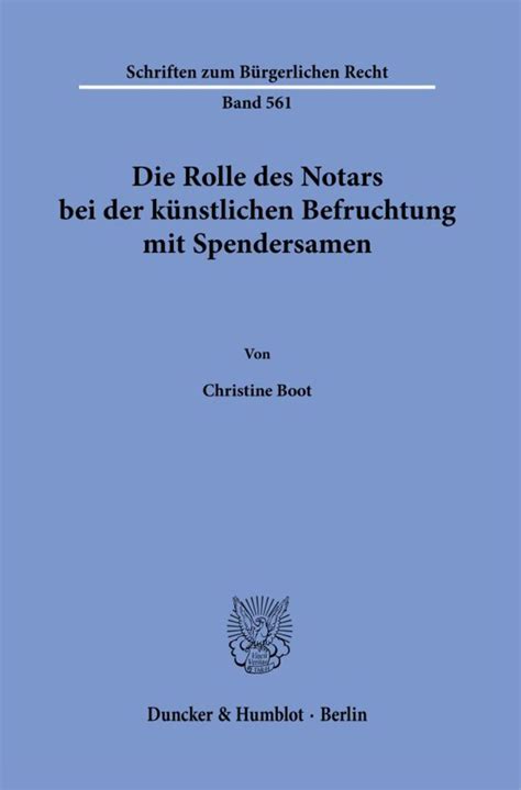 Rolle des Notars bei der künstlichen Befruchtung mit Spendersamen