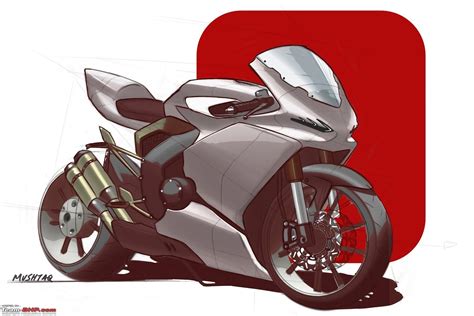 Motorcycle Design Sketch