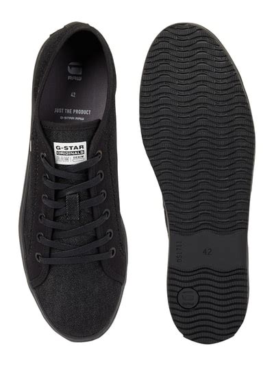 G Star Raw Sneaker Aus Canvas In Denimoptik Black Online Kaufen