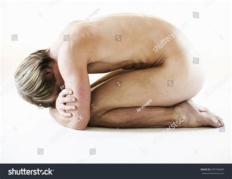 Male Nude Kneeling Stock Photo 405736885 Shutterstock