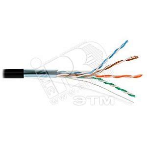 Витая пара FTP 4 пары AWG 24 категория 5е экран внешняя Cu Premium ...