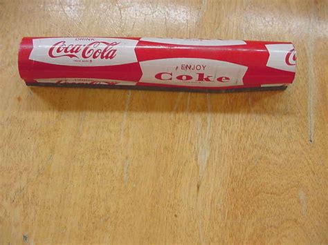 Vtg Enjoy Coke Fishtail Drink Coca Cola Shelf Liner Bottle Display