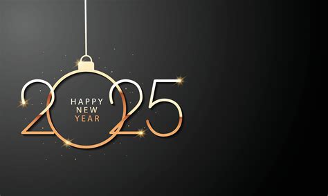 2025 Happy New Year Background Design Greeting Card Banner Poster