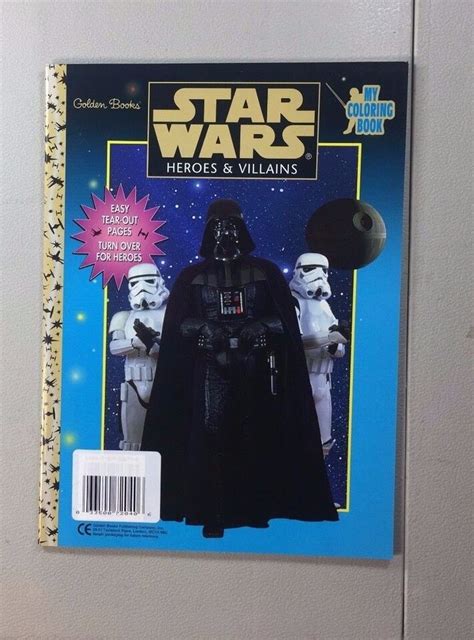 Vintage Star Wars Heroes And Villains Coloring Book Sw Ebay