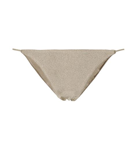 Buy Jade Swim Micro Bare Minimum Bikini Bottoms Metallic At Off