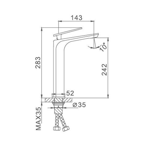 Смеситель для раковины высокий Frap F1058-2