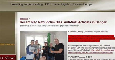 Impacto Por Muerte De Joven Gay Tras Tortura De Neonazis En RusiaRosasSinEspinas