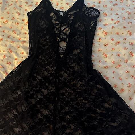 Cute Black Lingerie Dress In Excellent Depop