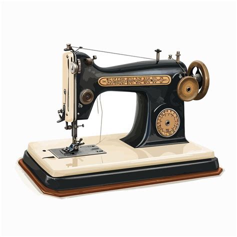 Premium Vector Retro Sewing Machine 4