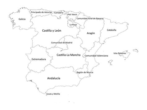 Spain labeled map | Labeled Maps