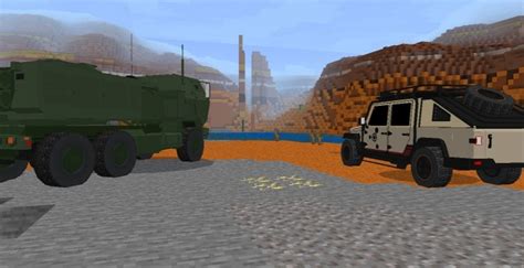 Military vehicles for Minecraft Pocket Edition 1.19