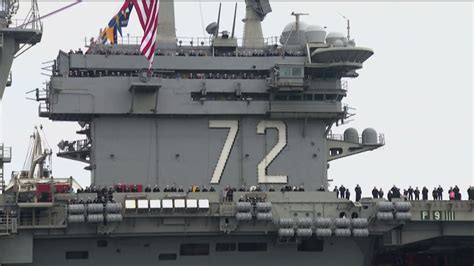 Uss Abraham Lincoln Returns To San Diego From Deployment