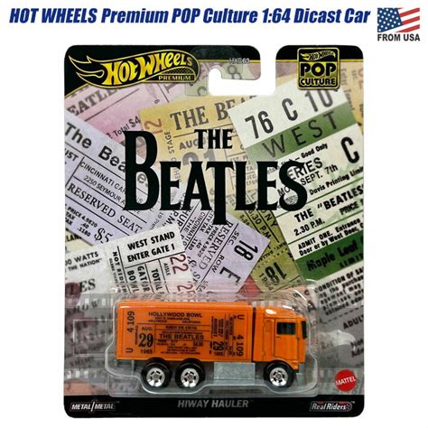 楽天市場マテル ホットウィール 1 64スケール ポップカルチャー ビートルズ ハイウェイハウラー 164 Hot Wheels Premium POP Culture The