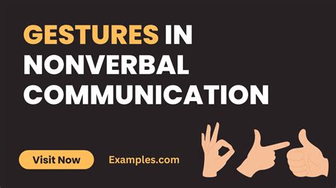 Gestures in Nonverbal Communication - Examples