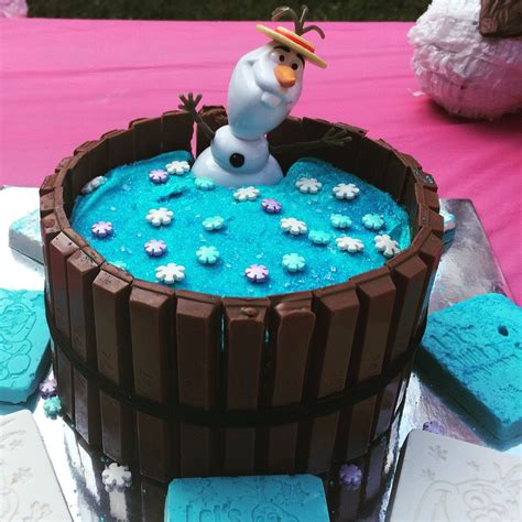 Olaf Hot Tub Cake Olaf Frozen Cake Frozen Birthday Cake Kit Kat Cake Cupcake Cakes