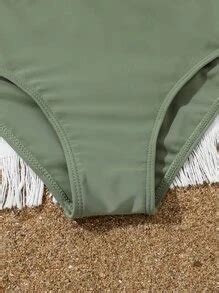 Tween Girl Tropical Print Ruffle Trim Bikini Set With Cover Up Pants Summer Beach Shein Usa