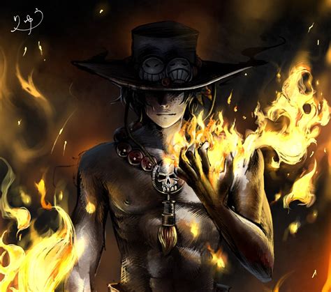 One Piece Portgas D Ace P Wallpaper Hdwallpaper Desktop Anime