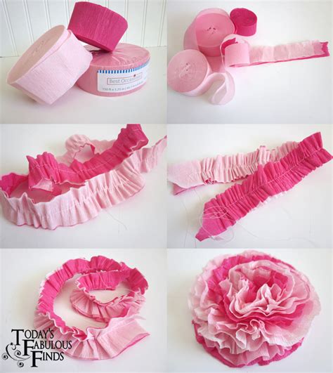 Todays Fabulous Finds Crepe Paper Flowers And Girls Valentine Boxes