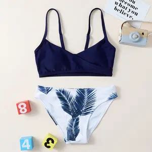 Achetez des enfants modèle filles en bikini enfants maillots de bain bikini enfants colorés pour