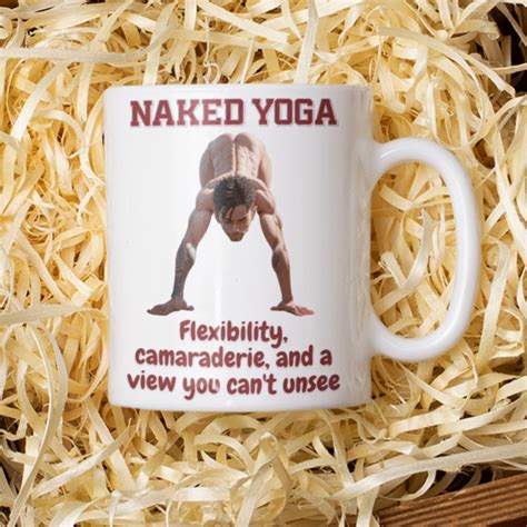 Naked Yoga Mug Funny Yoga Gift Yoga Pose Mug Yoga Coffee Cup Pilates Gift Mug For Yoga