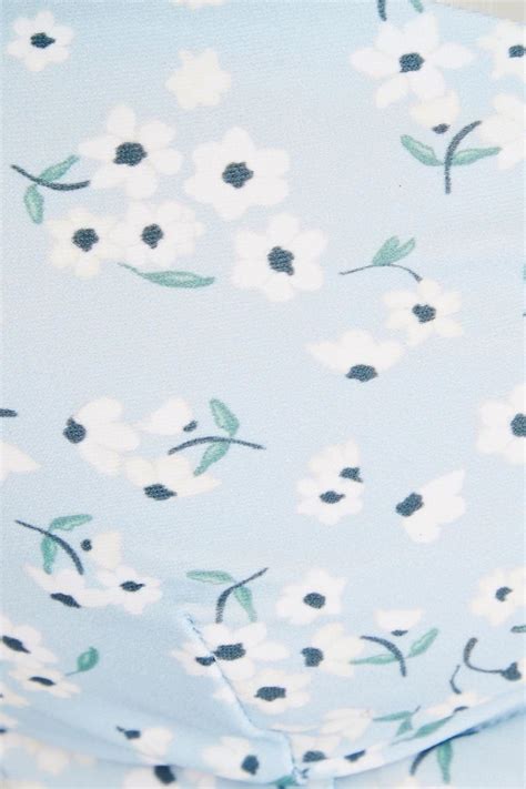 Peony Swimwear Holiday Floral Print Stretch Econyl Underwired Balconette Bikini Top The Outnet