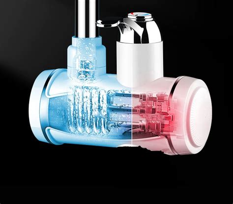 Tankless Electric Water Heater Kitchen Instant Hot Water Tap Temperature Display Faucet Instant