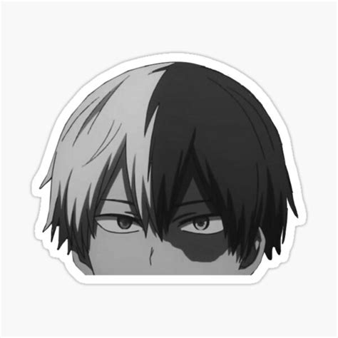 Shoto Todoroki Manga Peeker Sticker For Sale By Buklaudesu Redbubble