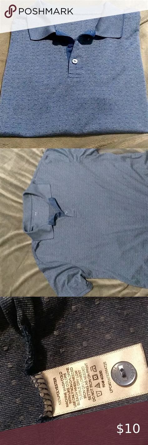 Haggar Cool 18 Performance Polo Shirt Golf Shirt Size Large Golf