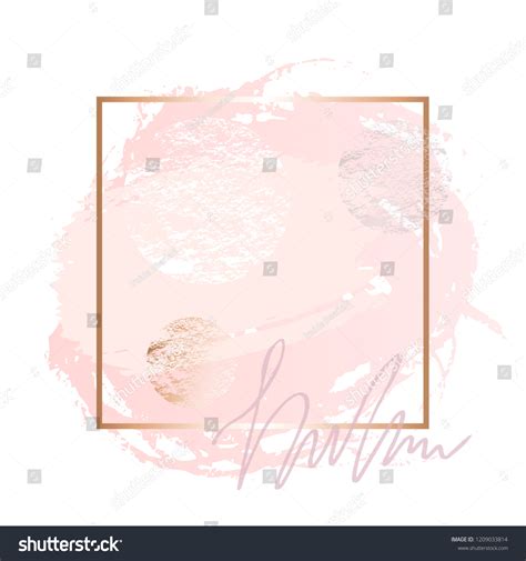 Golden Pink Nude Art Frames Modern Stock Vector Royalty Free Shutterstock