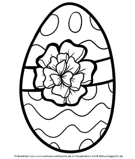 Kostenlose Malvorlage Ostern: Osterei zum Ausmalen