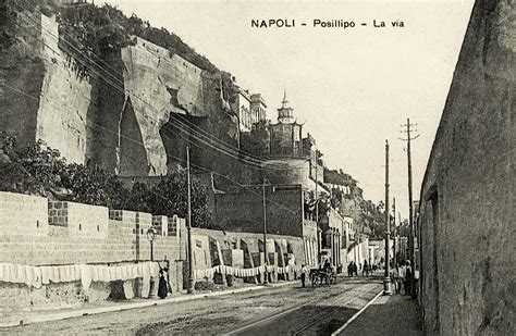 Napoli Posillipo Via Posillipo Con Vista Della Pagoda Di Villa