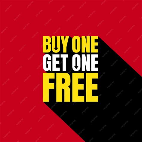 Premium Vector | Buy one get one free advertisement banner design buy 1