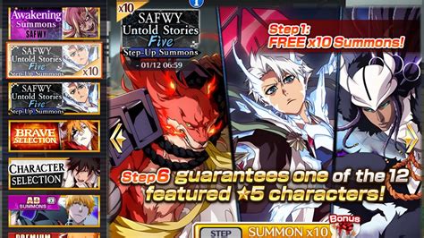 Bleach Brave Souls Safwy Untold Stories Five Summons Final Part Youtube