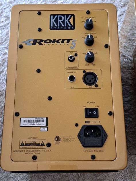 KRK Rokit 5 G3 studio monitor pair in limited edition gold | Pro Audio ...