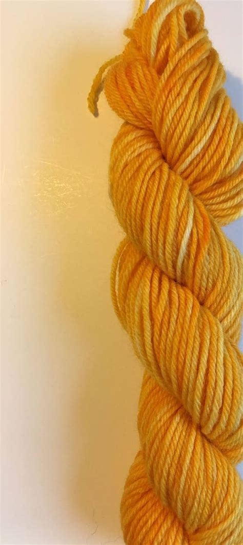 Items Similar To Yarn Free Shipping Hand Dyed Yellow Orange Yarn